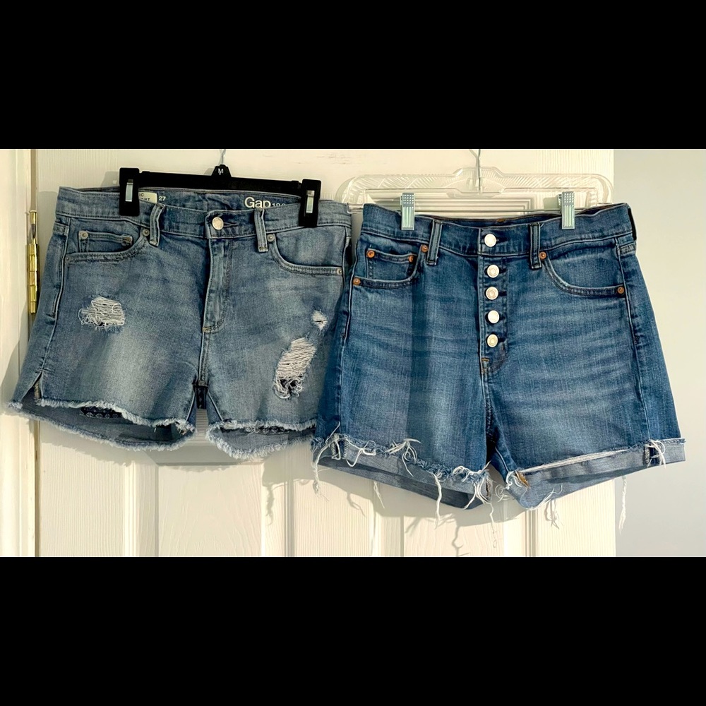 GAP Women’s Jean Shorts, Size 27R, Bundle of 2